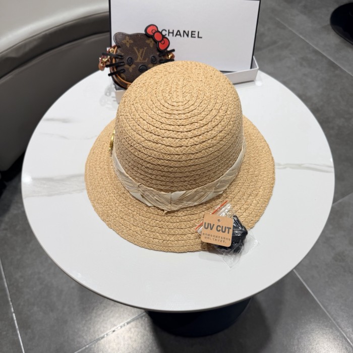 Chanel Womens Hats Luxury Brand Raffia Raffia Straw Hat with Original Box Whatsapp 【+1-3239614486】
