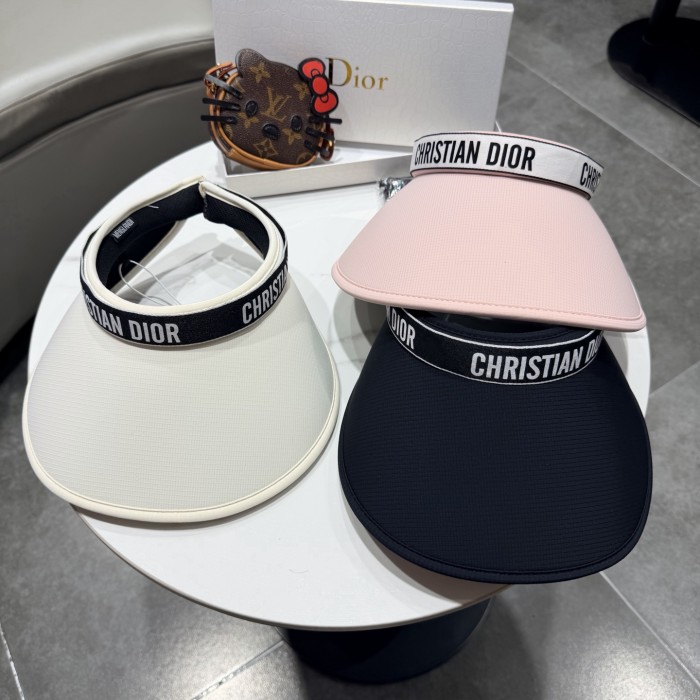 Dior Womens Visor Hat Luxury Brand Design Dior Cap with Original Box Whatsapp 【+1-3239614486】