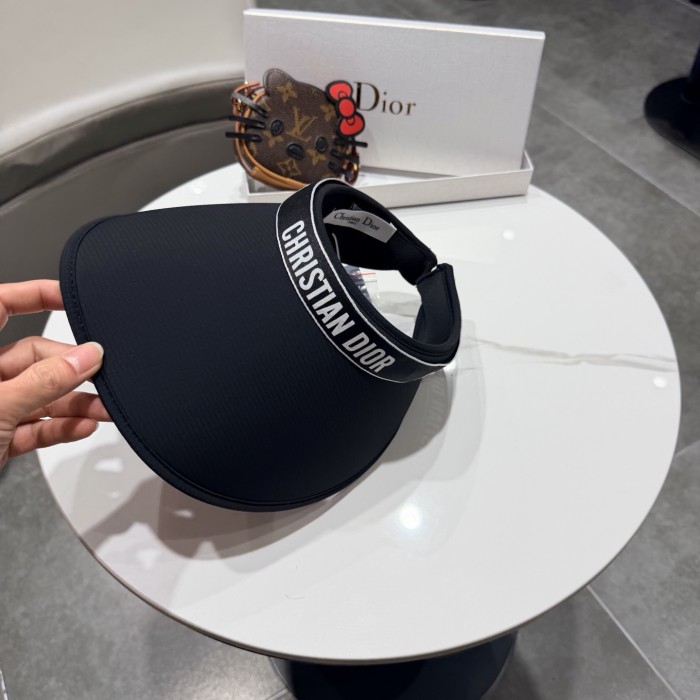 Dior Womens Visor Hat Luxury Brand Design Dior Cap with Original Box Whatsapp 【+1-3239614486】