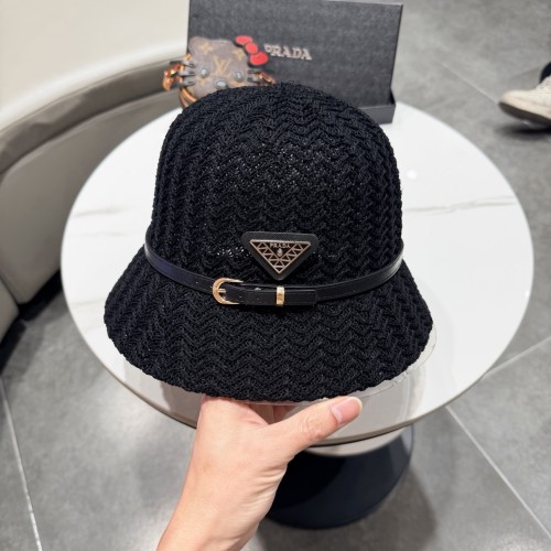 Prada Womens Hats Luxury Brand Design Prada Bucket Hat with Original Box Whatsapp【+1-3239614486】