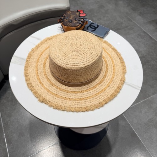 Prada Womens Hats Luxury Brand Design Prada Raffia Straw Hat with Original Box Whatsapp【+1-3239614486】