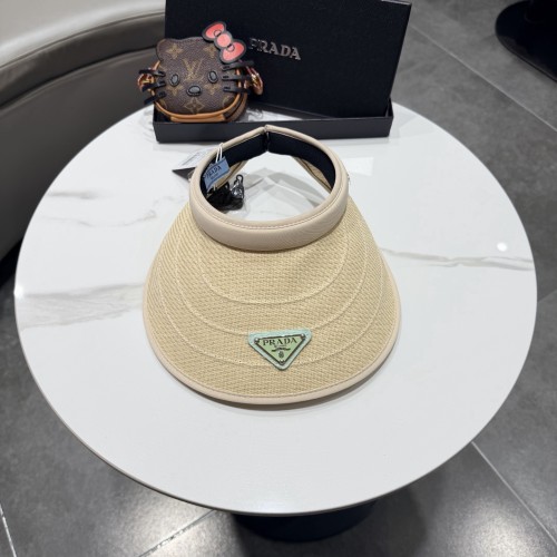 Prada Womens Hats Luxury Brand Design Prada Visor Hat with Original Box Whatsapp【+1-3239614486】