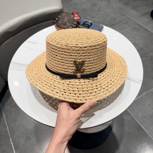 Louis Vuitton Womens Cap Raffia Straw Hat Luxury Brand with Original Box Whatsapp 【+1-3239614486】