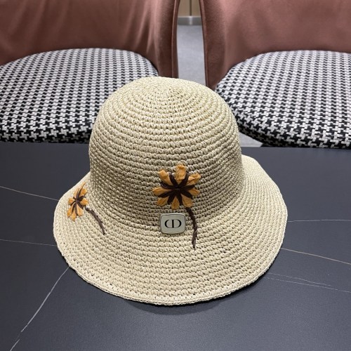 Dior Womens Raffia Straw Hat Luxury Brand Design Dior Cap with Original Box Whatsapp 【+1-3239614486】
