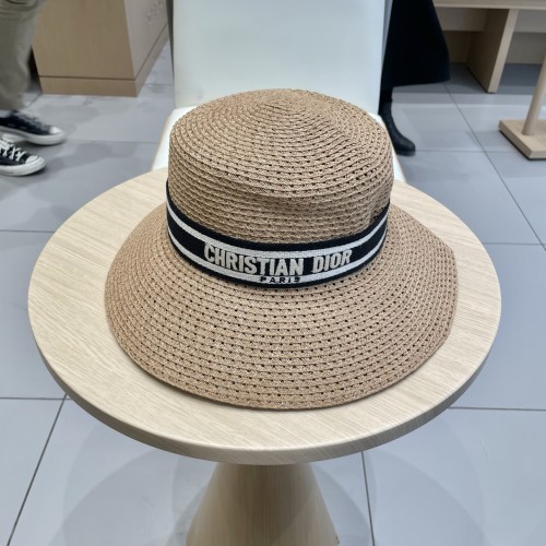 Dior Womens Straw Hat Luxury Brand Design Dior Cap with Original Box Whatsapp 【+1-3239614486】