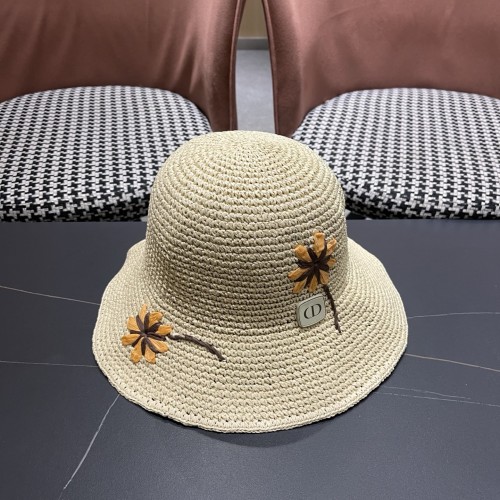 Dior Womens Raffia Straw Hat Luxury Brand Design Dior Cap with Original Box Whatsapp 【+1-3239614486】