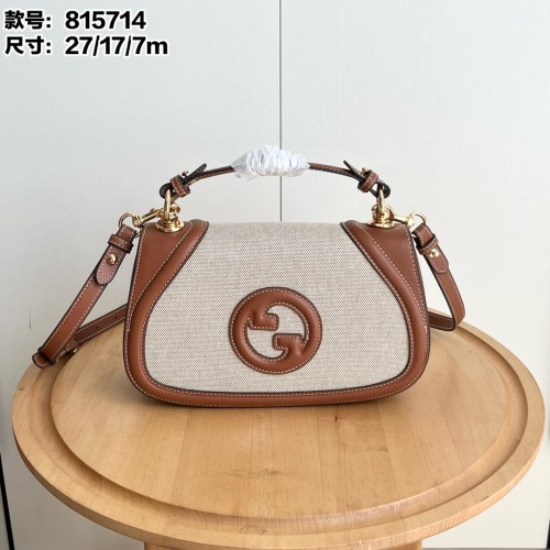 Gucci Womens Bags Shoulder Messenger Bag Luxury Brand GG GUCCI BLONDIE SMALL TOP HANDLE BAG with Original Box 815714 HAAKG 9755