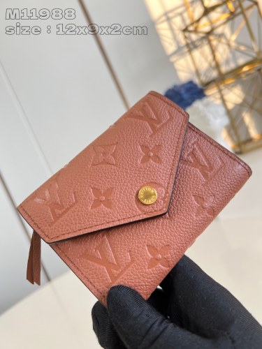 Louis Vuitton Womens Bags Wallets Luxury Brand Fashion Victorine Wallet Monogram Empreinte Leather with Original Box whatsapp 【+1-3239614486】