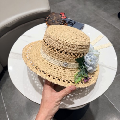 Chanel Womens Hats Luxury Brand Straw Hat with Original Box Whatsapp 【+1-3239614486】