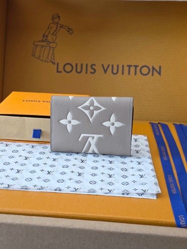 Louis Vuitton Womens Bags Wallets Luxury Brand Fashion Victorine Wallet Monogram Empreinte Leather with Original Box whatsapp 【+1-3239614486】