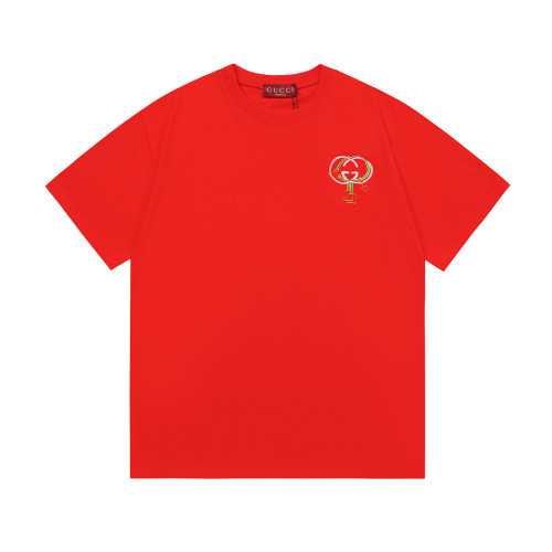 Gucci Luxury Brand Women Mens Short Sleeve T-Shirt with Embroidery Top Quality Luxury Brand Whatsapp 【+1-3239614486】