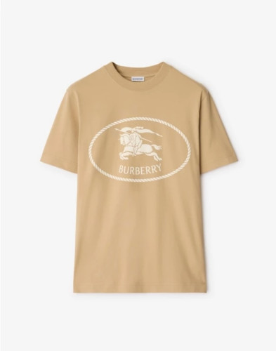 Burberry Luxury Brand Women Mens Short Sleeve T-Shir Knight Stamp Cotton T-shirt 81128051 Whatsapp 【+1-3239614486】