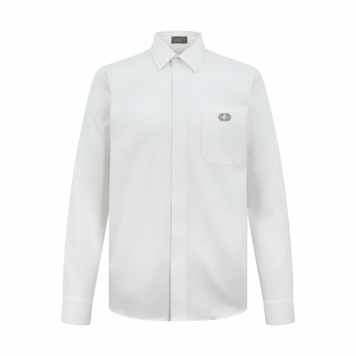 Dior Mens Long Sleeve Shirts Luxury Brand Mens CD Box Shirt Top Quality Whatsapp 【+1-3239614486】
