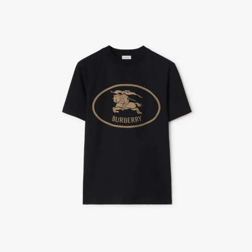 Burberry Luxury Brand Women Mens Short Sleeve T-Shir Knight Stamp Cotton T-shirt 81109531 Whatsapp 【+1-3239614486】