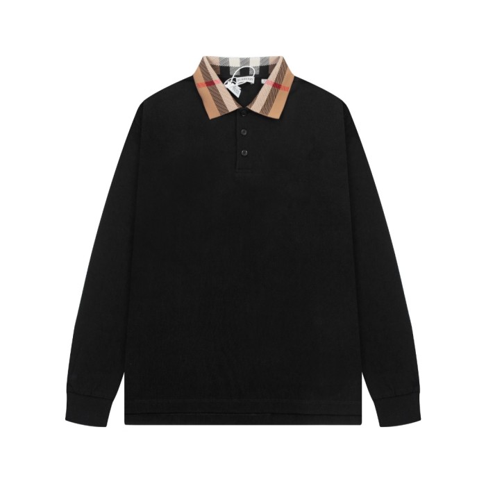 Burberry Luxury Brand Women Mens T-Shirt Long-sleeve Cotton Polo Shirt Whatsapp 【+1-3239614486】