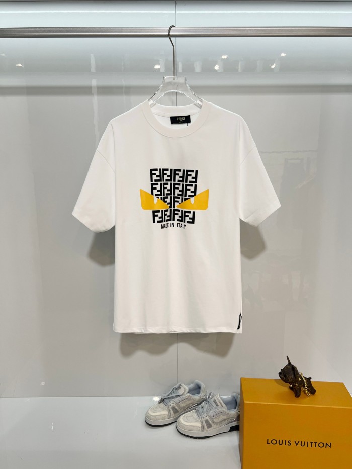 Fendi Luxury Brand Women Mens Short Sleeve T-Shirt Whatsapp 【+1-3239614486】