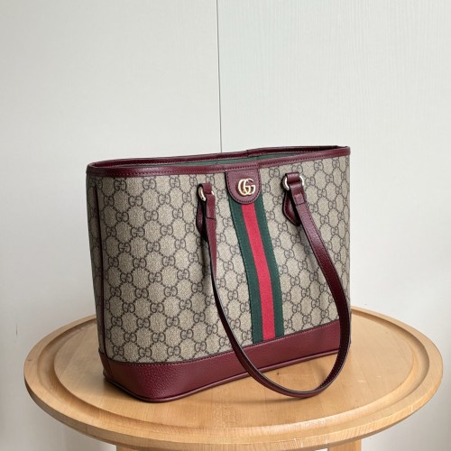Gucci Womens Bags Shoulder Bag Luxury Brand Ophidia medium tote bag in beige and brown GG fabric 836849 FAE0J 9789 whatsapp 【+1-3239614486】