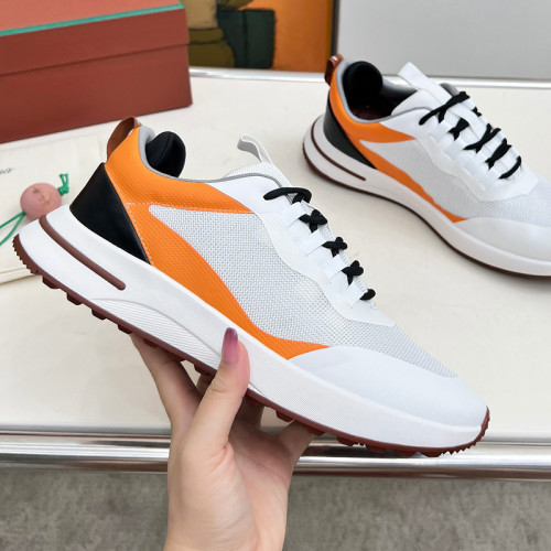 Loro Piana Mens Shoes Sneakers Casual Design Luxury Brand Tennis Walk Sneaker Suede Calf Split with Original Box whatsapp 【+1-3239614486】