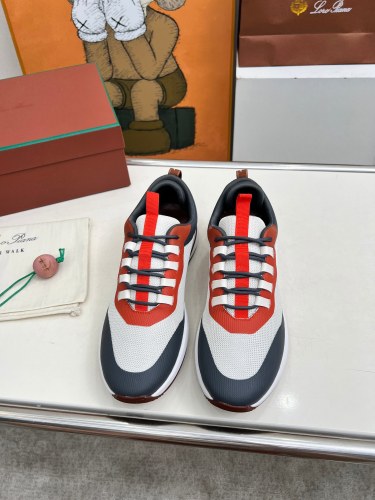 Loro Piana Mens Shoes Sneakers Casual Design Luxury Brand Tennis Walk Sneaker Suede Calf Split with Original Box whatsapp 【+1-3239614486】