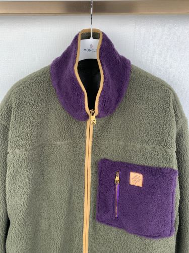 Louis Vuitton Men Jackets Coat Luxury Brand Mens Jacket Shearling Jacket 1AJUT0 Top Quality Whatsapp【+1-3239614486】