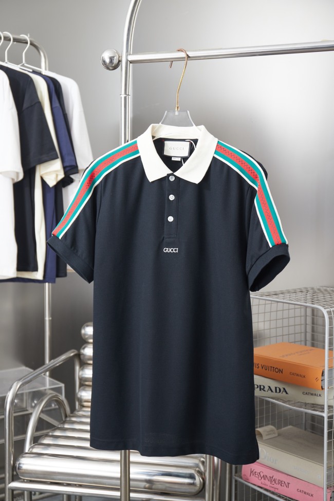 Gucci Luxury Brand Women Mens Short Sleeve Polo Shirt Top Quality Luxury Brand Whatsapp 【+1-3239614486】