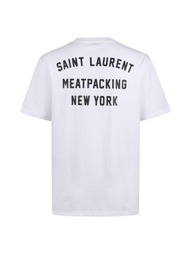 Saint Laurent YSL Luxury Brand Men Womens Short Sleeve T-Shirt Mesn SAINT LAURENT NEW YORK T-SHIRT Whatsapp 【+1-3239614486】
