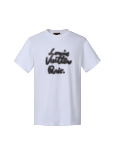 Louis Vuitton  Luxury Brand Men Womens Short Sleeve T-Shirt Glow Signature T-Shirt 1AIWA4 Whatsapp 【+1-3239614486】