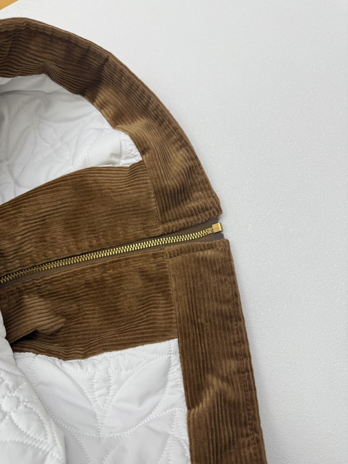 Louis Vuitton Men Jackets Coat Luxury Brand Mens Jacket Corduroy And Shearling Mix Trucker 1AJBR0 Top Quality Whatsapp【+1-3239614486】