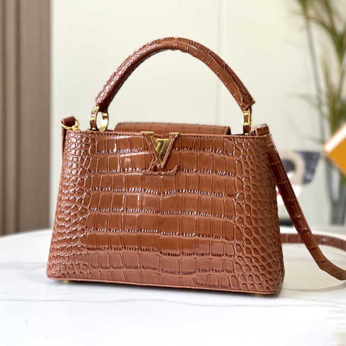 Louis Vuitton Womens Bags Handbags Luxury Brand Capucines handbag M24733 Messenger Shoulder Bags whatsapp【+1-3239614486】