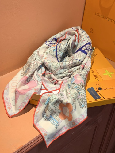 Louis Vuitton Scarves Womens Fashion Scarf Square140 with Original Box Whatsapp【+1-3239614486】