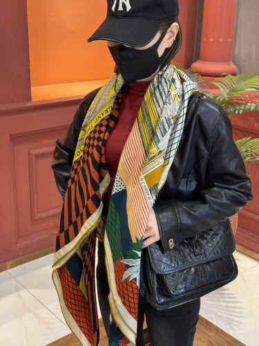 Hermes Scarves Womens Fashion Scarf Shawl Square 140 with Original Box Whatsapp【+1-3239614486】