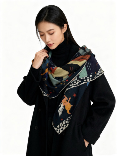 Hermes Scarves Womens Fashion Scarf Shawl Square 140 with Original Box Whatsapp【+1-3239614486】