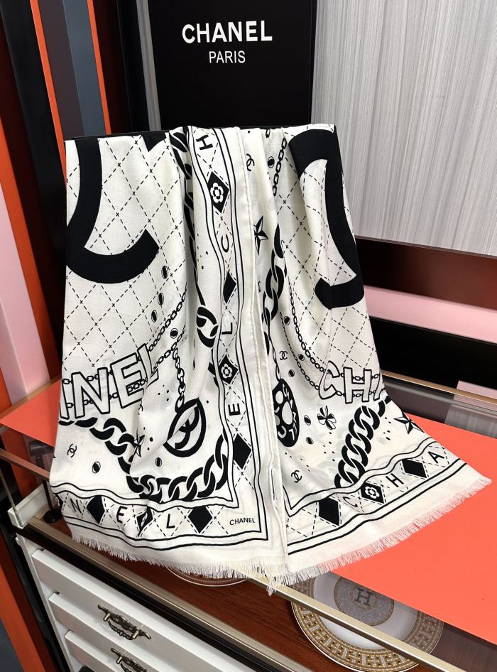 Chanel Scarves Womens Fashion Scarf with Original Box Whatsapp【+1-3239614486】