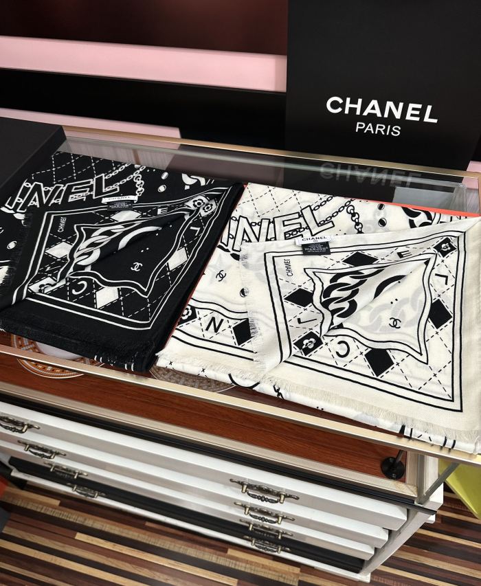 Chanel Scarves Womens Fashion Scarf with Original Box Whatsapp【+1-3239614486】