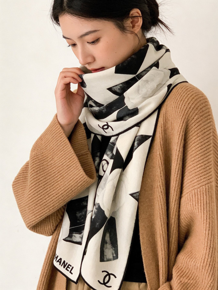 Chanel Scarves Womens Fashion Scarf with Original Box Whatsapp【+1-3239614486】