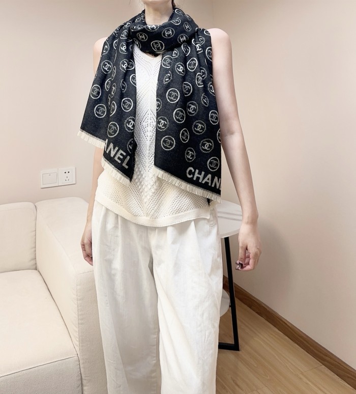 Chanel Scarves Womens Fashion Scarf with Original Box Whatsapp【+1-3239614486】