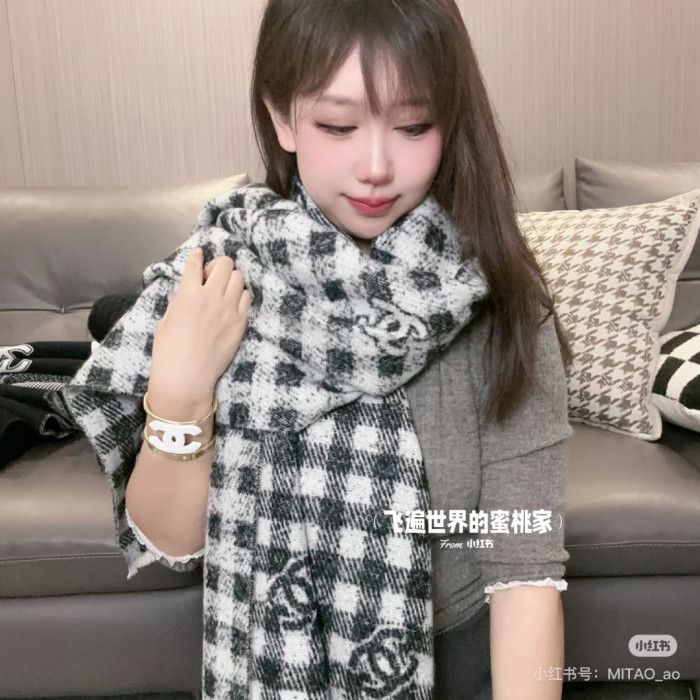 Chanel Scarves Womens Fashion Scarf with Original Box Whatsapp【+1-3239614486】