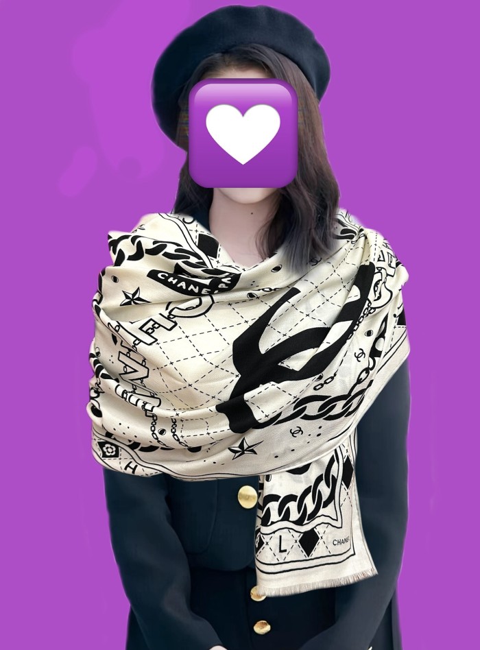 Chanel Scarves Womens Fashion Scarf with Original Box Whatsapp【+1-3239614486】