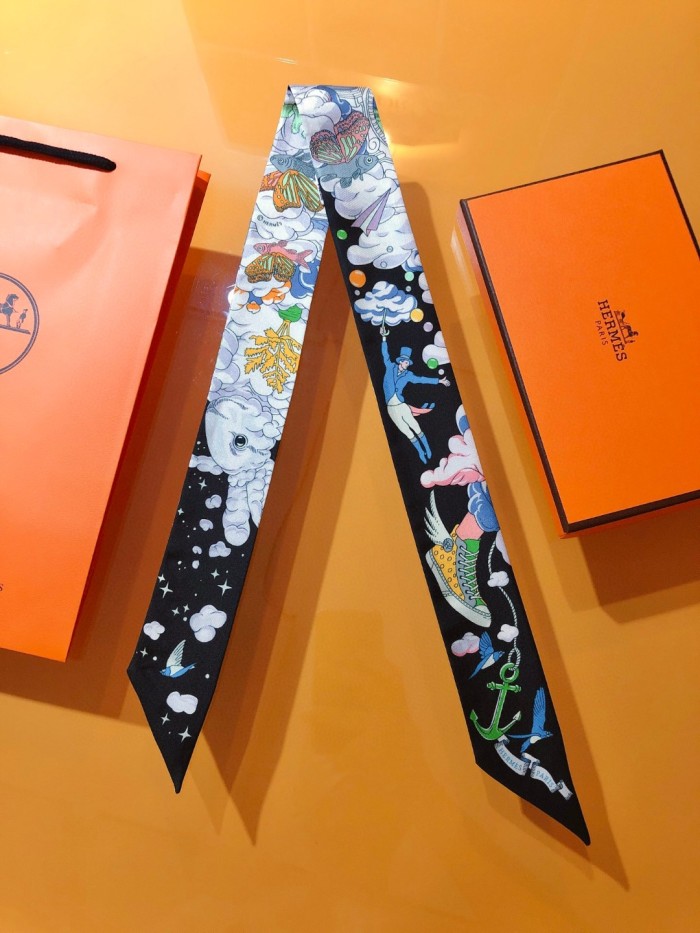 Hermes Silk Twill Scarf Womens Fashion Bandeau with Original Box Whatsapp【+1-3239614486】