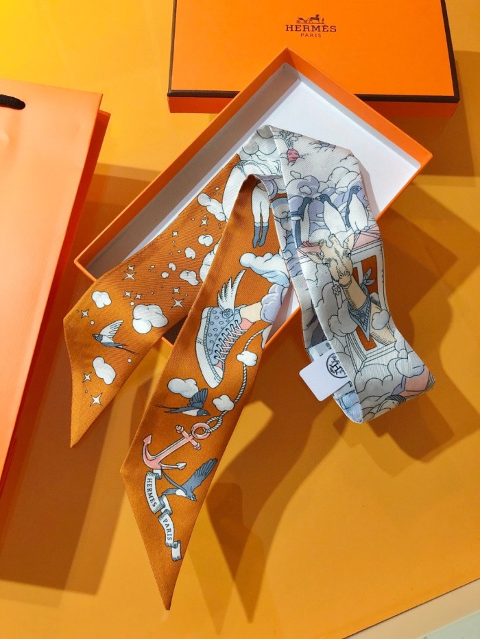 Hermes Silk Twill Scarf Womens Fashion Bandeau with Original Box Whatsapp【+1-3239614486】