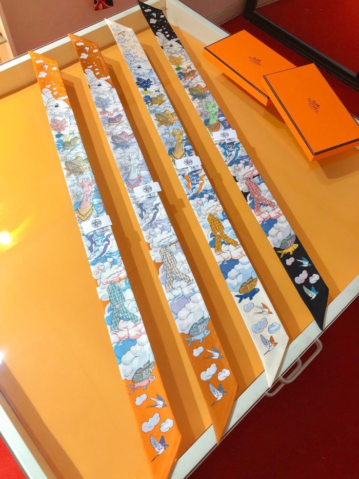 Hermes Silk Twill Scarf Womens Fashion Bandeau with Original Box Whatsapp【+1-3239614486】