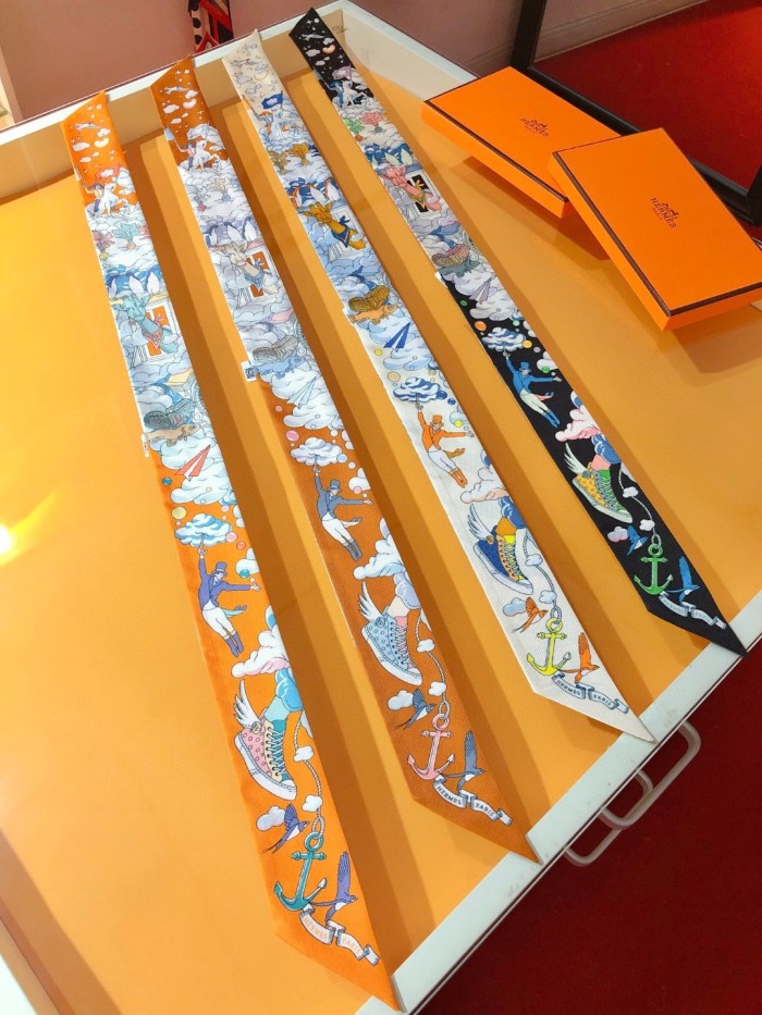 Hermes Silk Twill Scarf Womens Fashion Bandeau with Original Box Whatsapp【+1-3239614486】