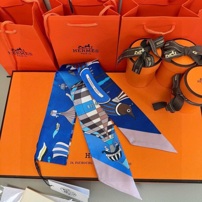 Hermes Silk Twill Scarf Womens Fashion Bandeau with Original Box Whatsapp【+1-3239614486】