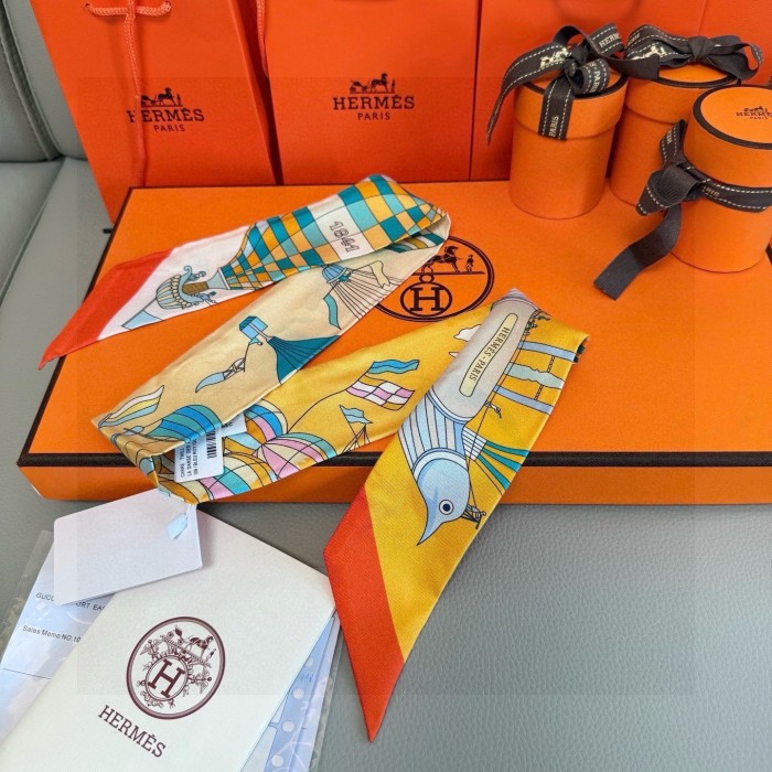 Hermes Silk Twill Scarf Womens Fashion Bandeau with Original Box Whatsapp【+1-3239614486】