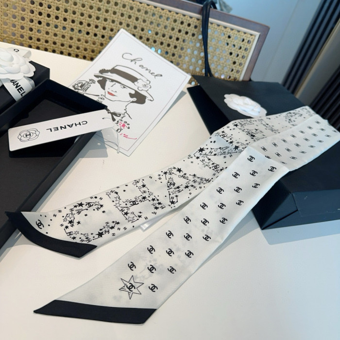 Chanel Silk Twill Scarf Womens Fashion Bandeau with Original Box Whatsapp【+1-3239614486】
