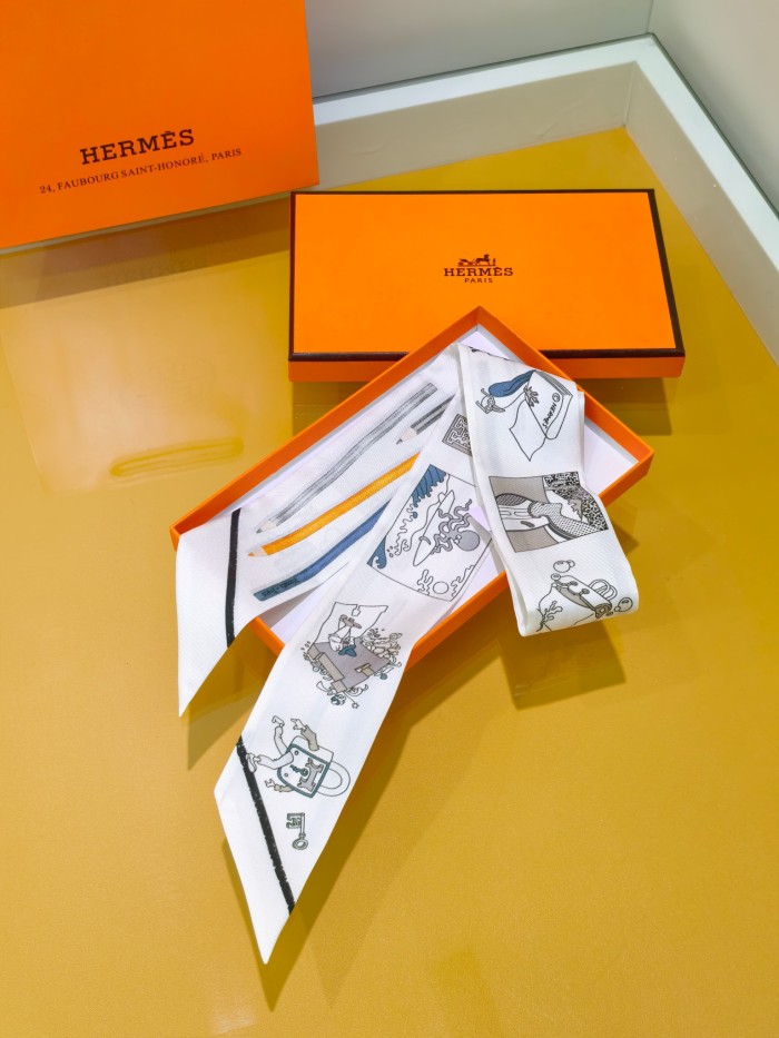 Hermes Silk Twill Scarf Womens Fashion Bandeau with Original Box Whatsapp【+1-3239614486】