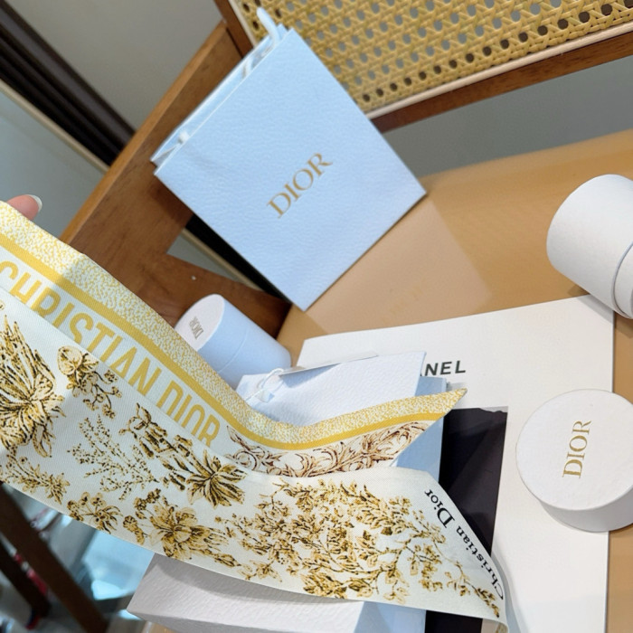 Dior Silk Twill Scarf Womens Fashion Bandeau with Original Box Whatsapp【+1-3239614486】
