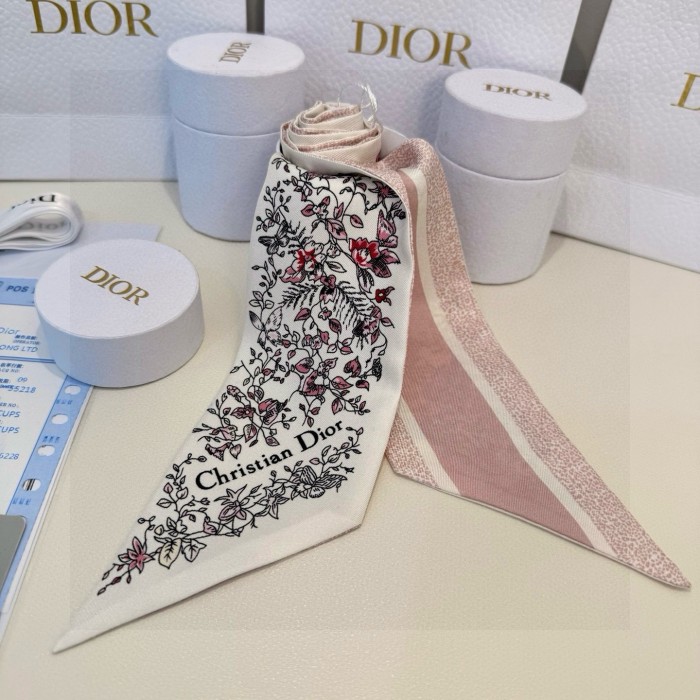 Dior Silk Twill Scarf Womens Fashion Bandeau with Original Box Whatsapp【+1-3239614486】