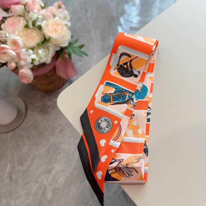 Hermes Silk Twill Scarf Womens Fashion Bandeau with Original Box Whatsapp【+1-3239614486】
