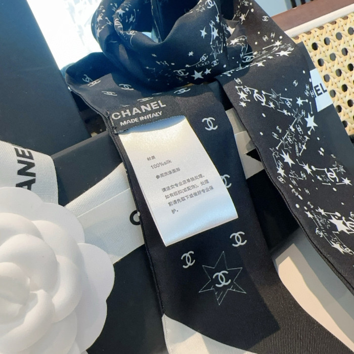 Chanel Silk Twill Scarf Womens Fashion Bandeau with Original Box Whatsapp【+1-3239614486】